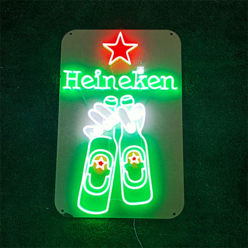 Pivo Heineken vlastní led neon 3