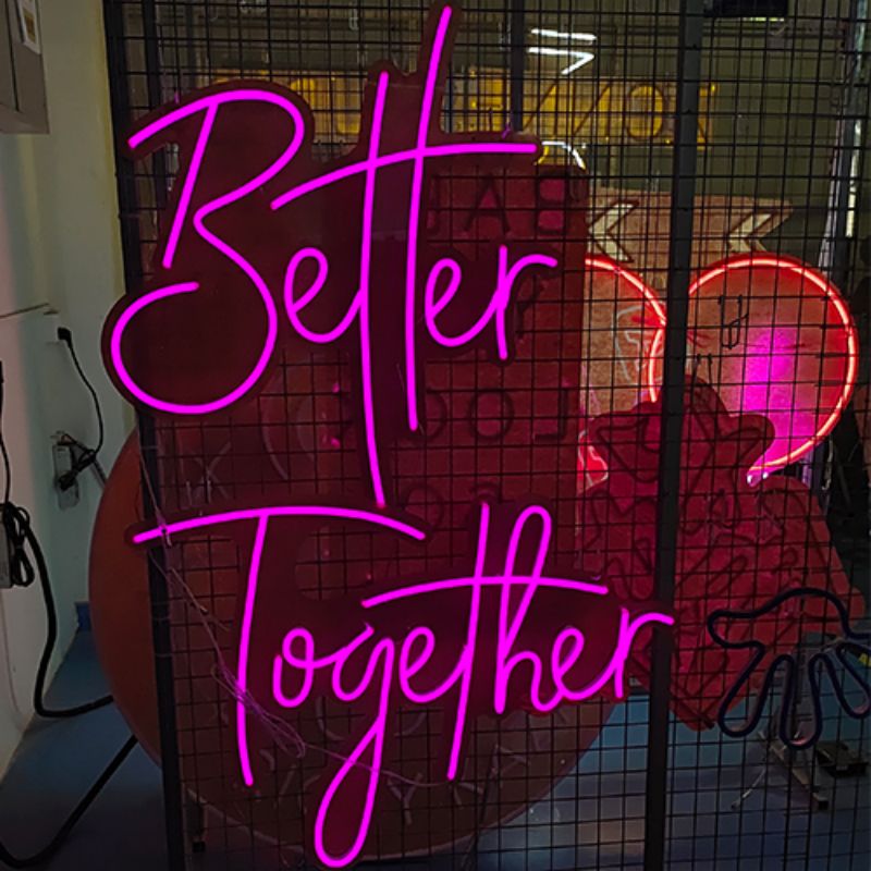 Better together neon sign wedd2