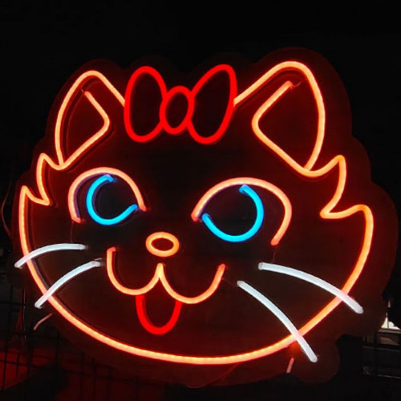 Pusa neon sign game center neo3