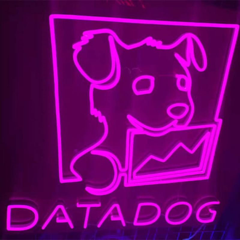 Data dog neon sign custom wall3