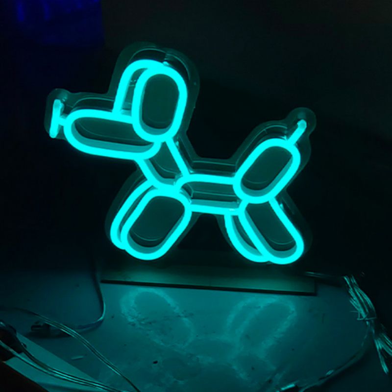Lodra e punuar me dorë me shenja neoni për qen gi3