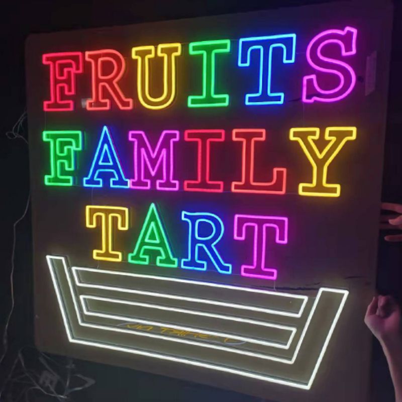 Buah neon sign custom colorf1