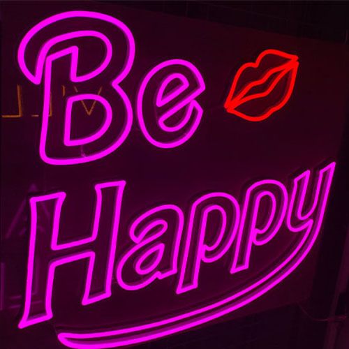 Happy neon Sign neon light sig4