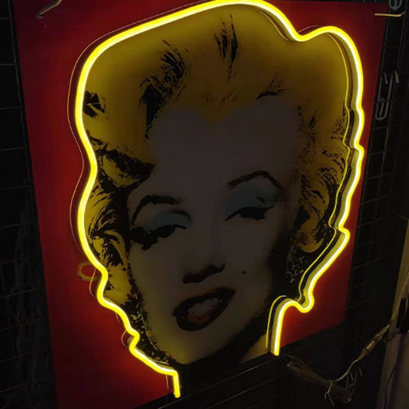 Marilyn Monroe muurschildering n1