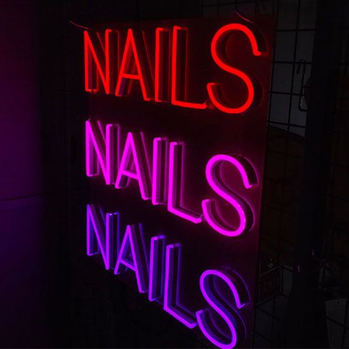 Nails neon Sign neonlicht sig4