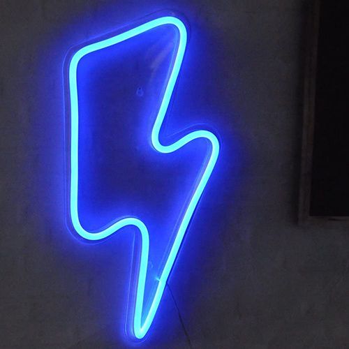 I-Neon Lightning Bolt Sign Light1