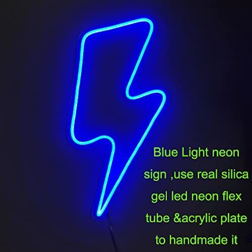 Neon Lightning Bolt Sign Light4