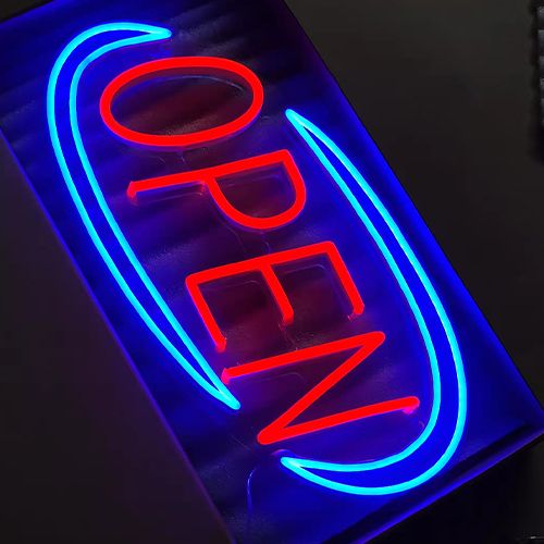 Papan Tanda Neon Buka Tanda Terbuka LED f5