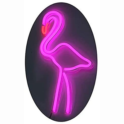 Pink Flamingo LED Calaamadaha Neon2