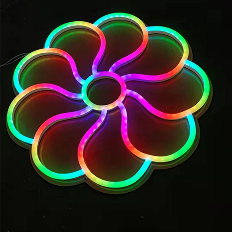 RGB blomster neonskilt tilpasset le1