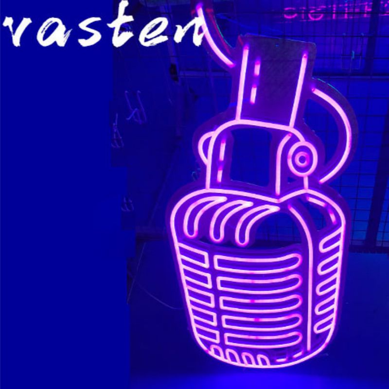 Robot neon signs custom pictur2