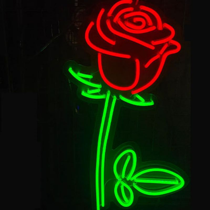 Rose neon fa'ailoga fa'afiafia neon 5