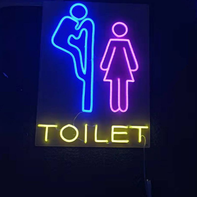 Letšoao la neon ea ntloana WC neon sign1