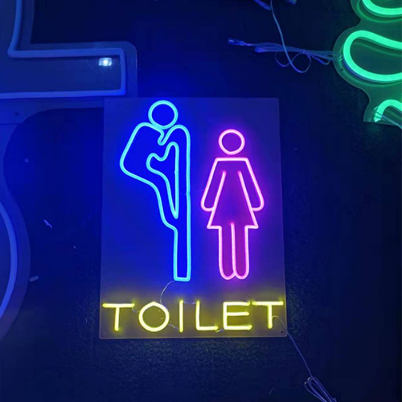 Toalett neonskilt WC neonskilt2
