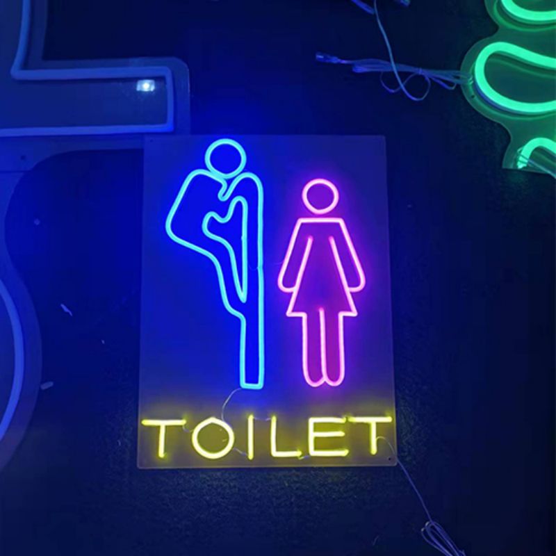 Letšoao la neon ea ntloaneng WC neon sign2