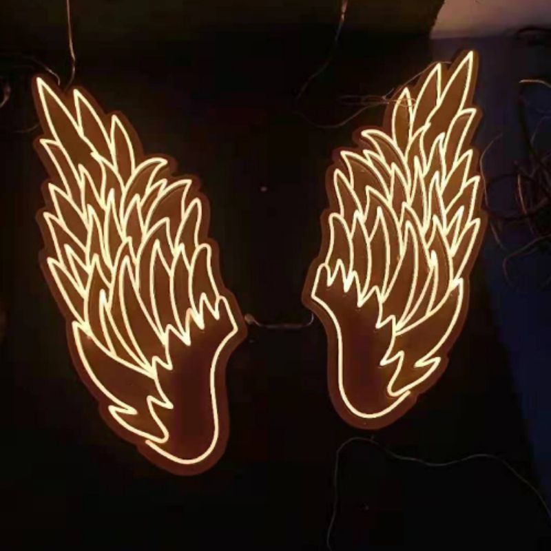 Vasten Angel wings neon ලකුණ c5