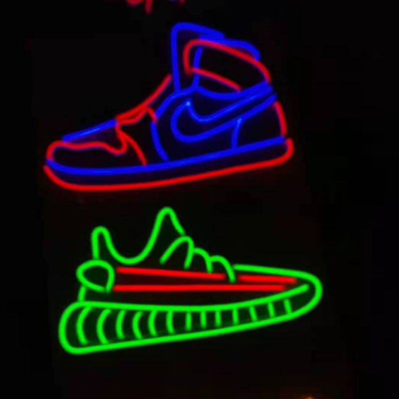 Tampal kasut tersuai papan tanda neon1