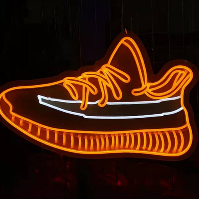 Vasten sapatos personalizados sinais de néon3
