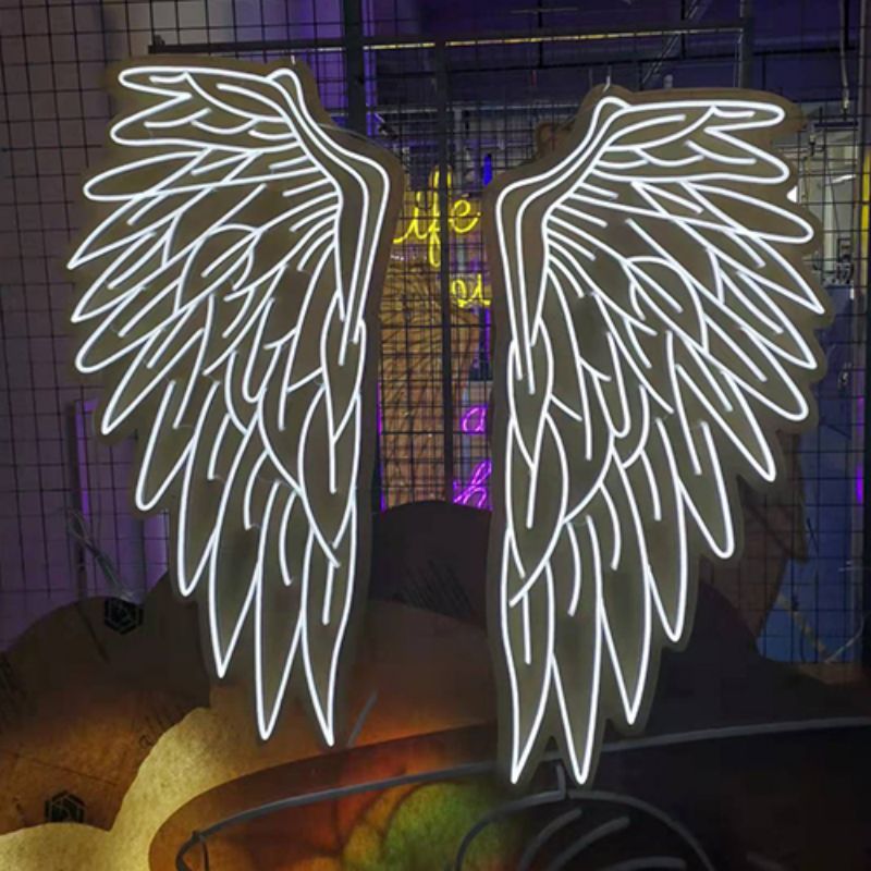 Wings Neon chiratidzo Ngirozi feather 3