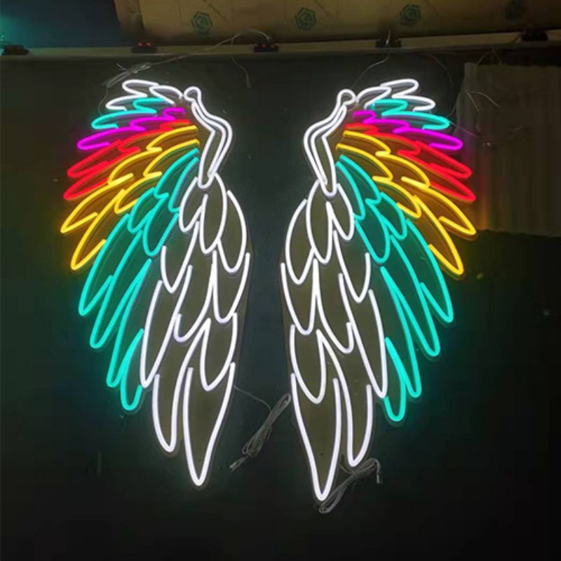 Wings Neon chiratidzo Ngirozi feather 4